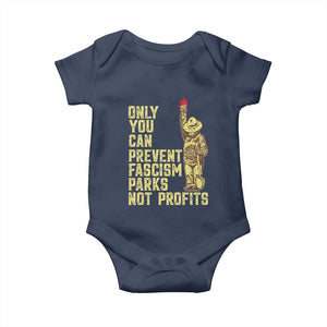 Protect Our National Parks Baby Onesie Bear Progressive Funny Gift TS10 Navy Print Your Wear