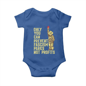 Protect Our National Parks Baby Onesie Bear Progressive Funny Gift TS10 Royal Blue Print Your Wear