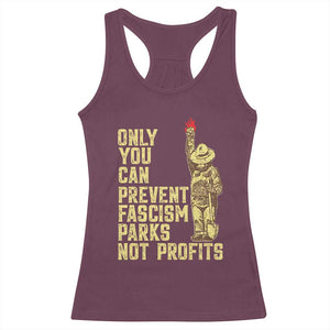 Protect Our National Parks Racerback Tank Top Bear Progressive Funny Gift TS10 Maroon Print Your Wear