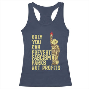 Protect Our National Parks Racerback Tank Top Bear Progressive Funny Gift TS10 Navy Print Your Wear