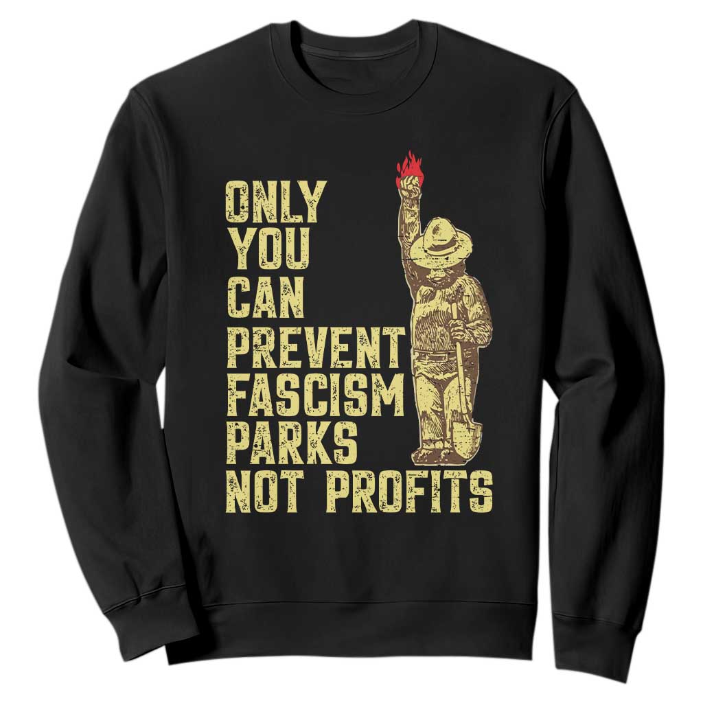 Protect Our National Parks Sweatshirt Bear Progressive Funny Gift TS10 Black Print Your Wear