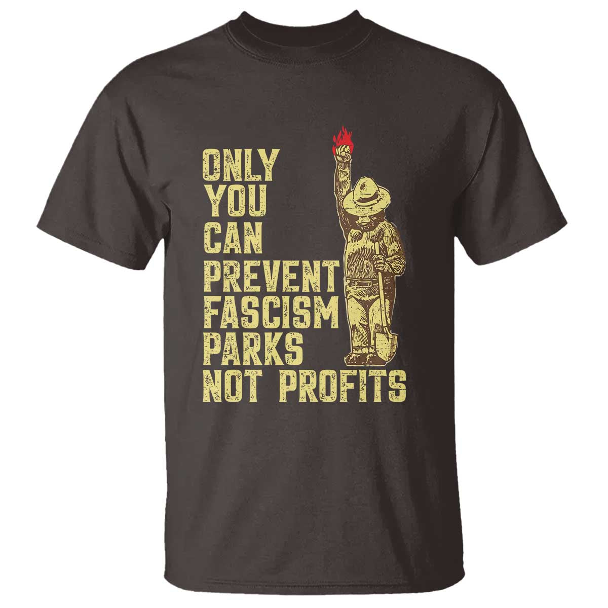 Protect Our National Parks T Shirt Bear Progressive Funny Gift TS10 Dark Chocolate Print Your Wear