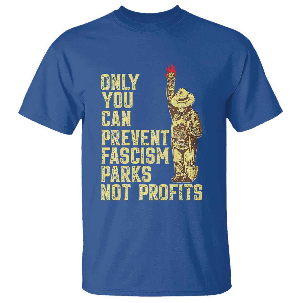 Protect Our National Parks T Shirt Bear Progressive Funny Gift TS10 Royal Blue Print Your Wear