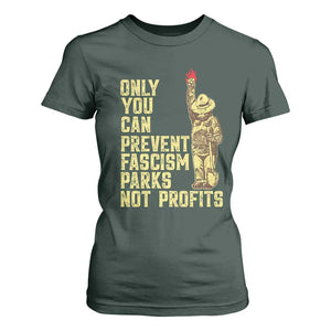 Protect Our National Parks T Shirt For Women Bear Progressive Funny Gift TS10 Dark Forest Green Print Your Wear