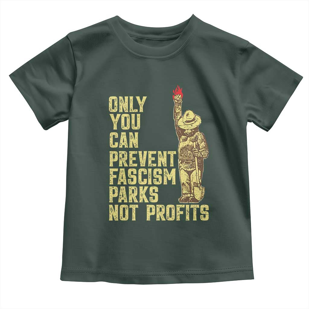 Protect Our National Parks Toddler T Shirt Bear Progressive Funny Gift TS10 Dark Forest Green Print Your Wear