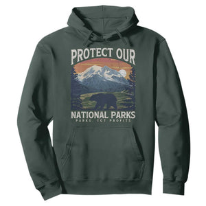 Protect Our National Parks Hoodie Vintage NPS Bear Mountains TS10 Dark Forest Green Print Your Wear