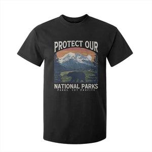 Protect Our National Parks T Shirt For Kid Vintage NPS Bear Mountains TS10 Black Print Your Wear