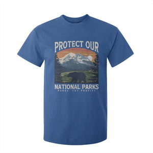 Protect Our National Parks T Shirt For Kid Vintage NPS Bear Mountains TS10 Royal Blue Print Your Wear