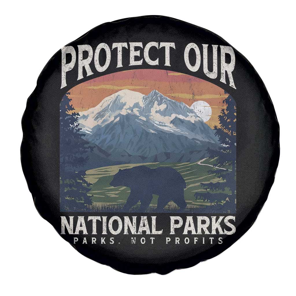 Protect Our National Parks Spare Tire Cover Vintage NPS Bear Mountains TS10 Print Your Wear