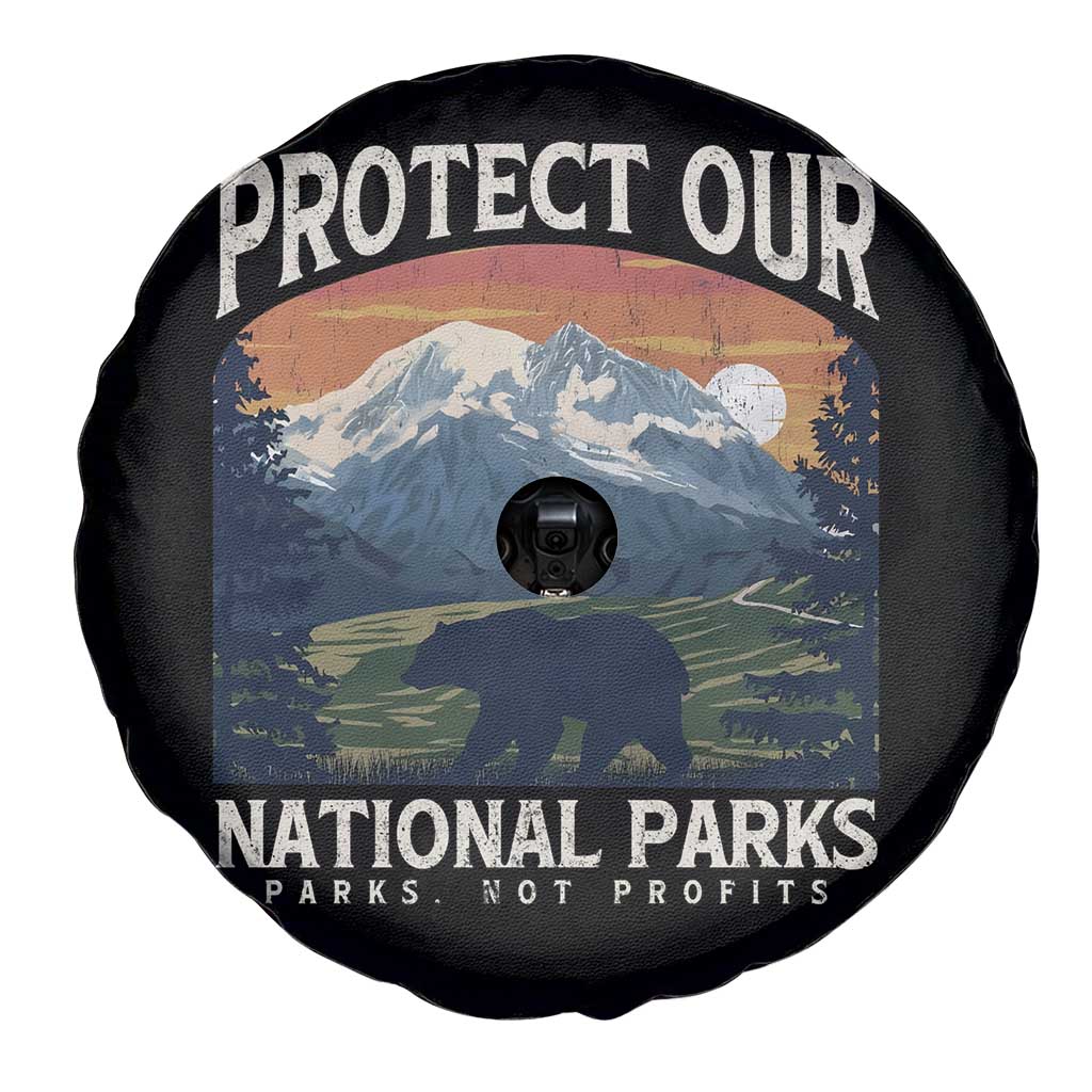 Protect Our National Parks Spare Tire Cover Vintage NPS Bear Mountains TS10 Print Your Wear