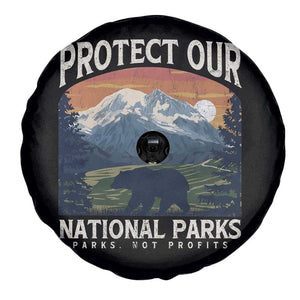 Protect Our National Parks Spare Tire Cover Vintage NPS Bear Mountains TS10 Print Your Wear