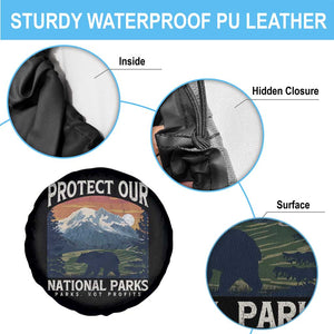 Protect Our National Parks Spare Tire Cover Vintage NPS Bear Mountains TS10 Print Your Wear