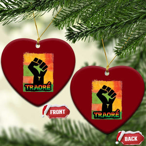 Burkina Faso Ibrahim Traoré Ceramic Ornament TS10 Print Your Wear