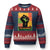 Burkina Faso Ibrahim Traoré Ugly Christmas Sweater TS10 Navy Red Print Your Wear