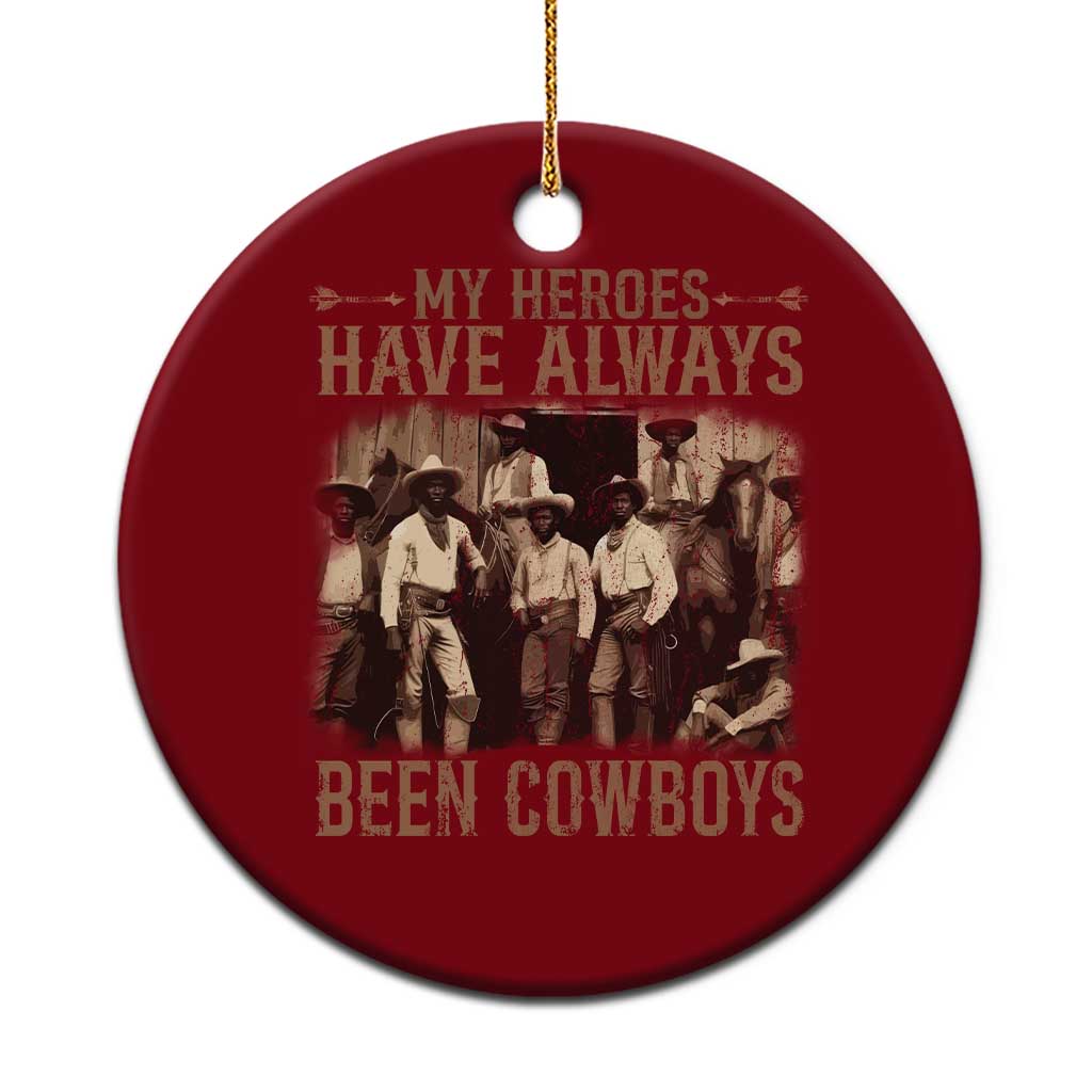Black Cowboys Ceramic Ornament Western Rodeo Melanin Black History Texas Men TS10 1pc Red Print Your Wear