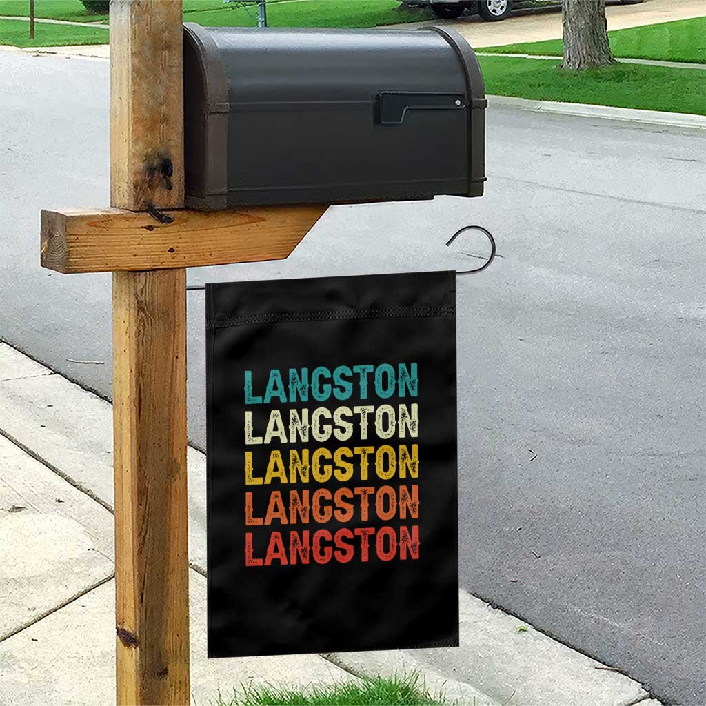 Langston Garden Flag Oklahoma Retro Vintage City
