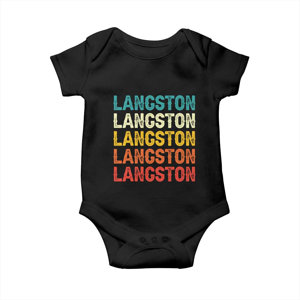 Langston Baby Onesie Oklahoma Retro Vintage City