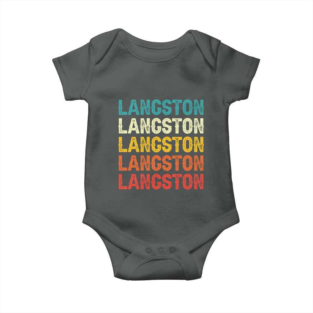 Langston Baby Onesie Oklahoma Retro Vintage City
