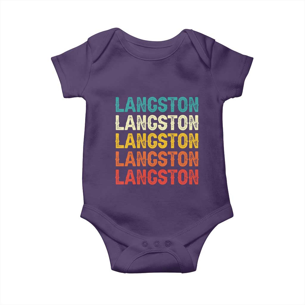 Langston Baby Onesie Oklahoma Retro Vintage City