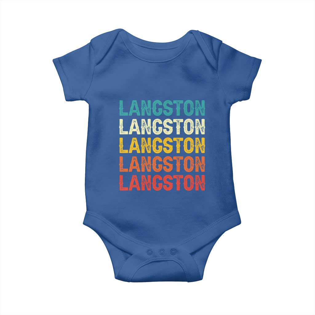 Langston Baby Onesie Oklahoma Retro Vintage City