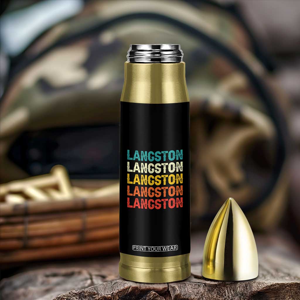 Langston Bullet Tumbler Oklahoma Retro Vintage City