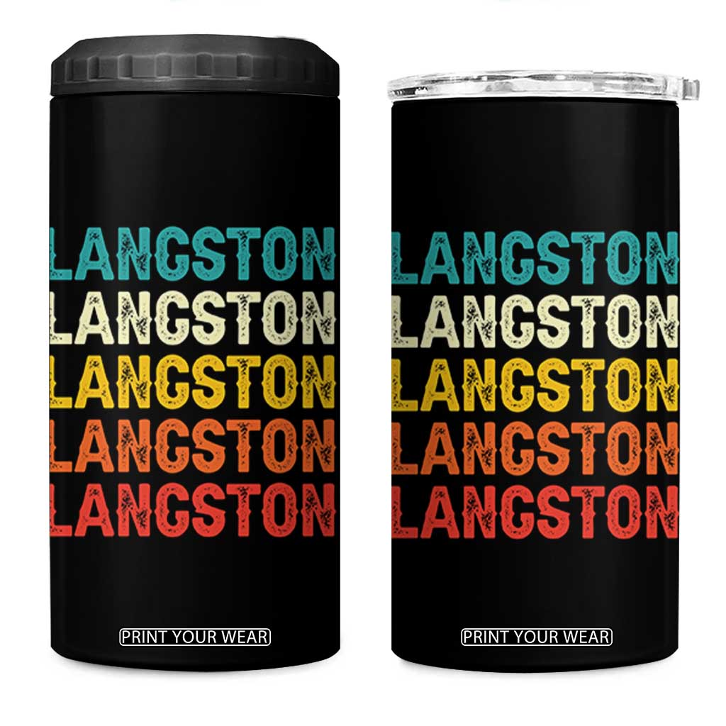 Langston 4 in 1 Can Cooler Tumbler Oklahoma Retro Vintage City
