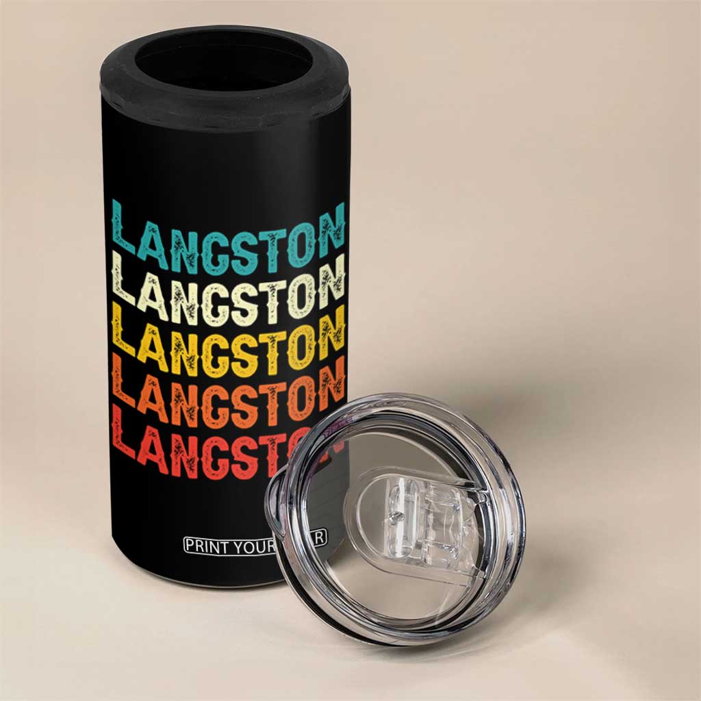 Langston 4 in 1 Can Cooler Tumbler Oklahoma Retro Vintage City