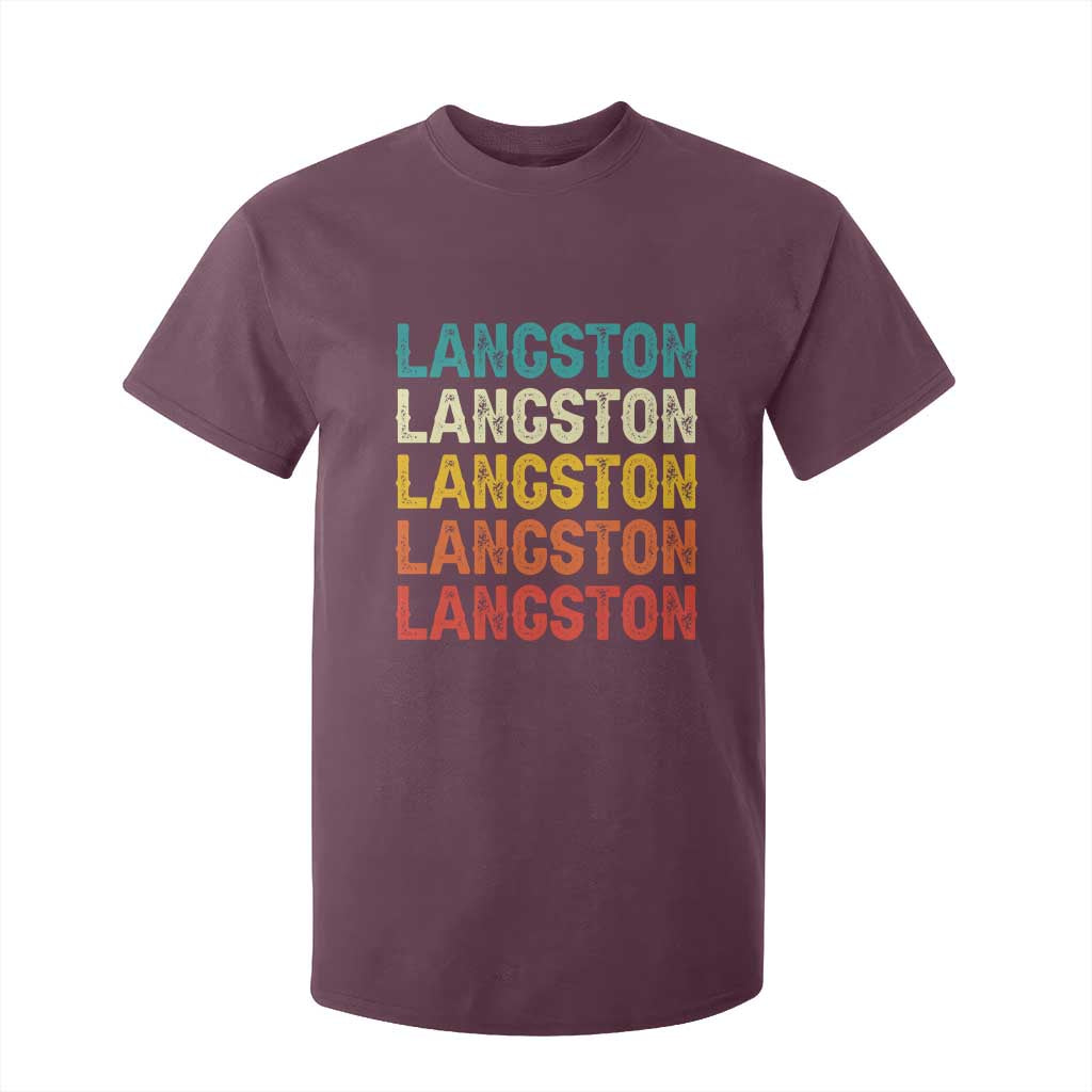Langston T Shirt For Kid Oklahoma Retro Vintage City