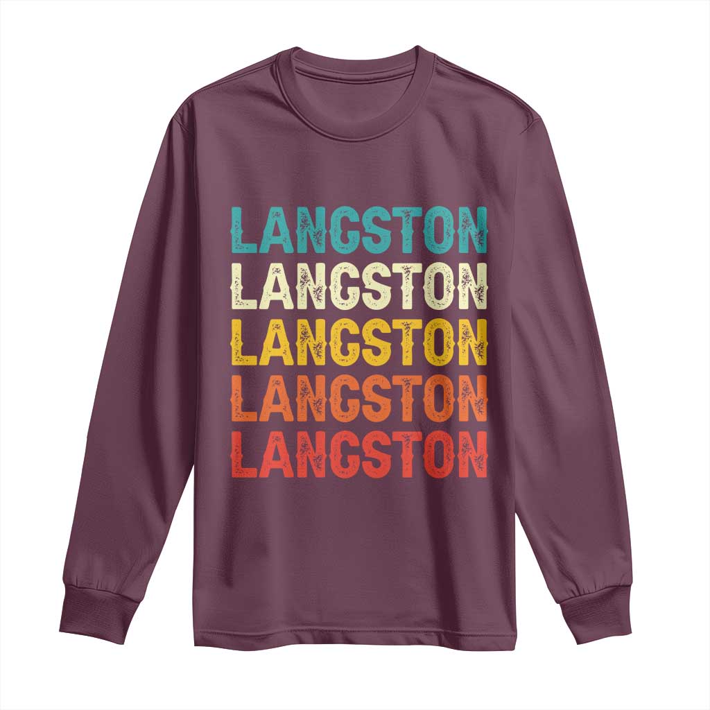 Langston Long Sleeve Shirt Oklahoma Retro Vintage City