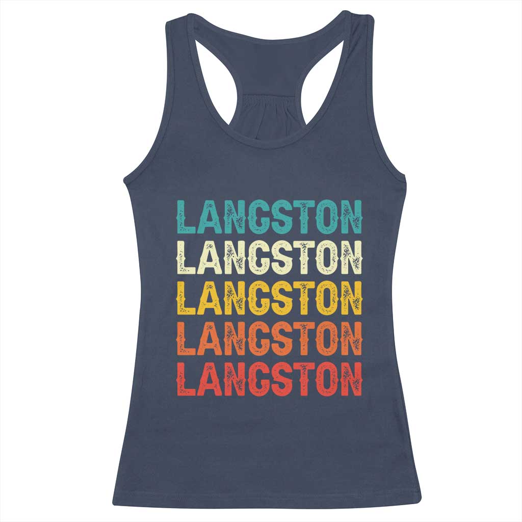 Langston Racerback Tank Top Oklahoma Retro Vintage City