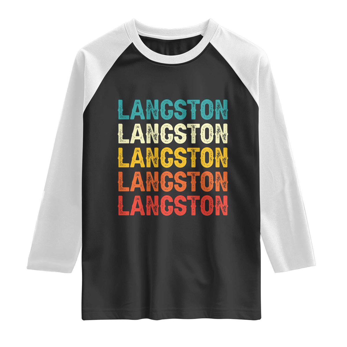 Langston Raglan Shirt Oklahoma Retro Vintage City