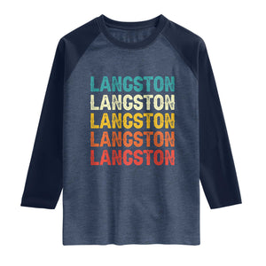Langston Raglan Shirt Oklahoma Retro Vintage City