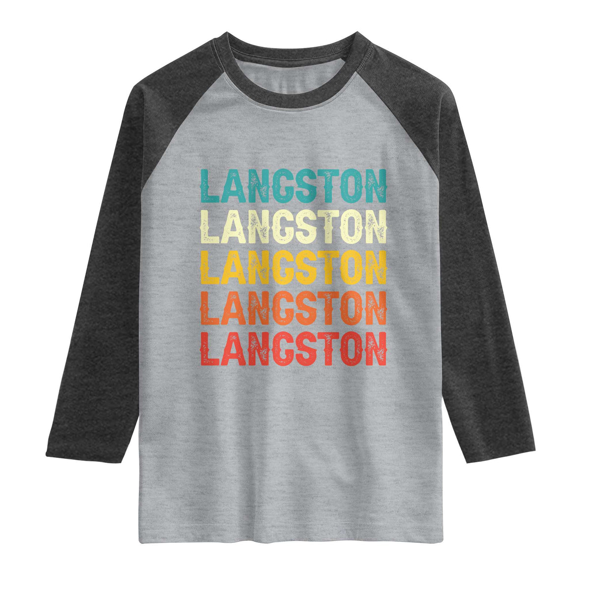 Langston Raglan Shirt Oklahoma Retro Vintage City