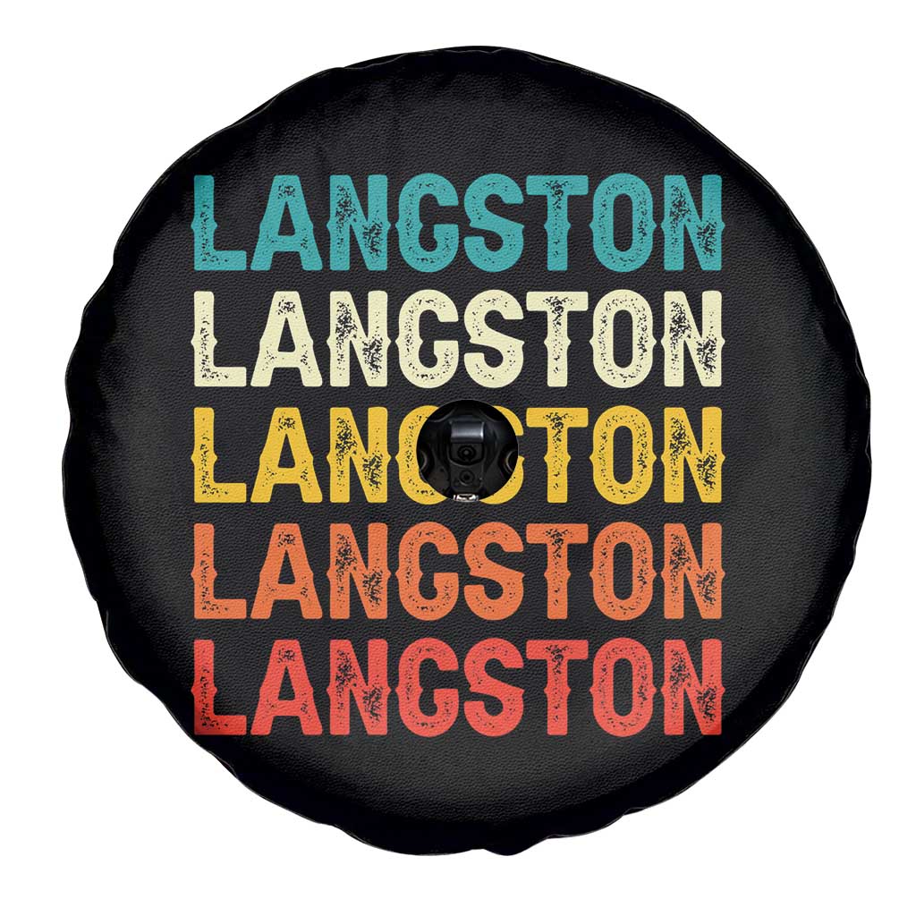 Langston Spare Tire Cover Oklahoma Retro Vintage City