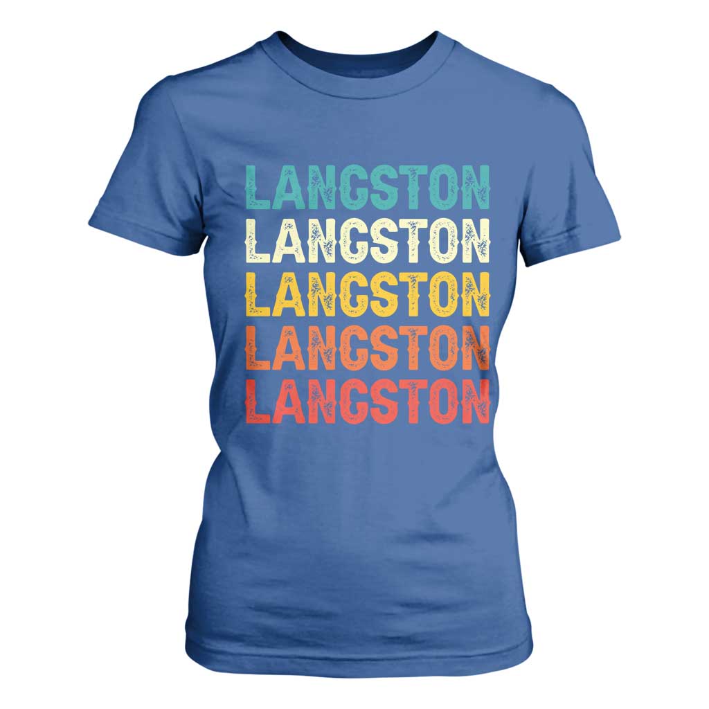 Langston T Shirt For Women Oklahoma Retro Vintage City