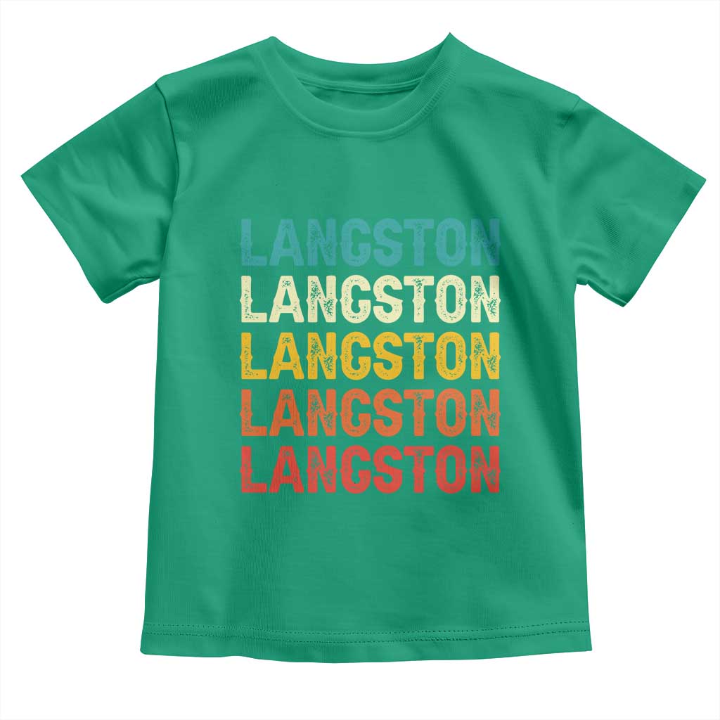 Langston Toddler T Shirt Oklahoma Retro Vintage City