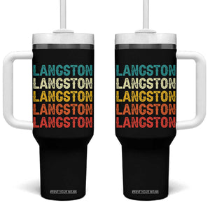 Langston Tumbler With Handle Oklahoma Retro Vintage City