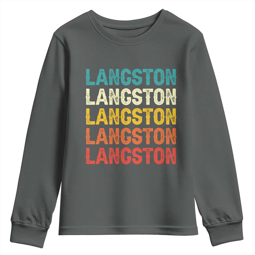 Langston Youth Sweatshirt Oklahoma Retro Vintage City