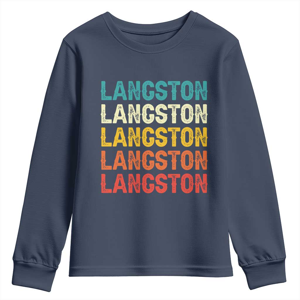 Langston Youth Sweatshirt Oklahoma Retro Vintage City