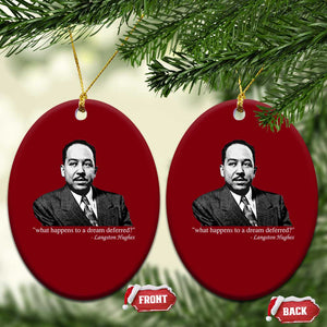 Langston Hughes Ceramic Ornament A Dream Deferred Juneteenth Black History Civil Right TS10 Print Your Wear
