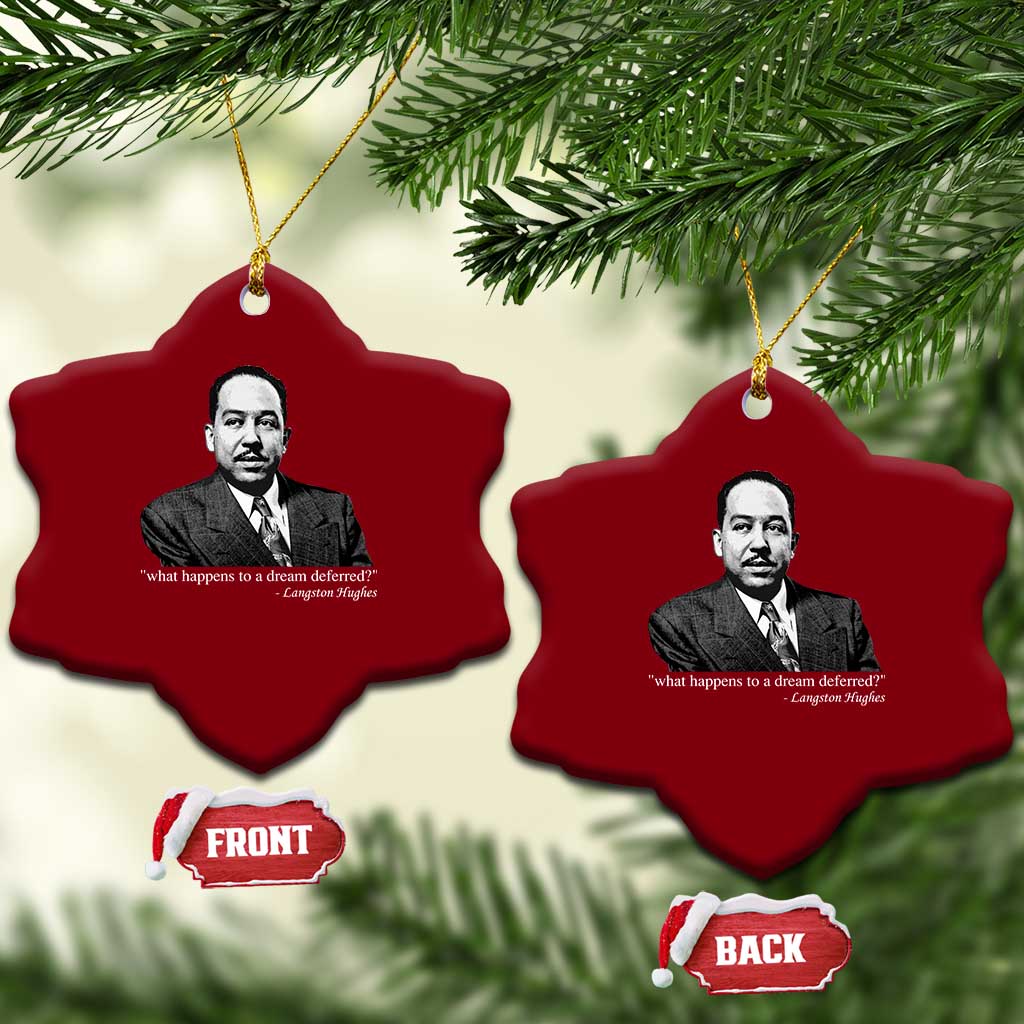 Langston Hughes Ceramic Ornament A Dream Deferred Juneteenth Black History Civil Right TS10 Print Your Wear