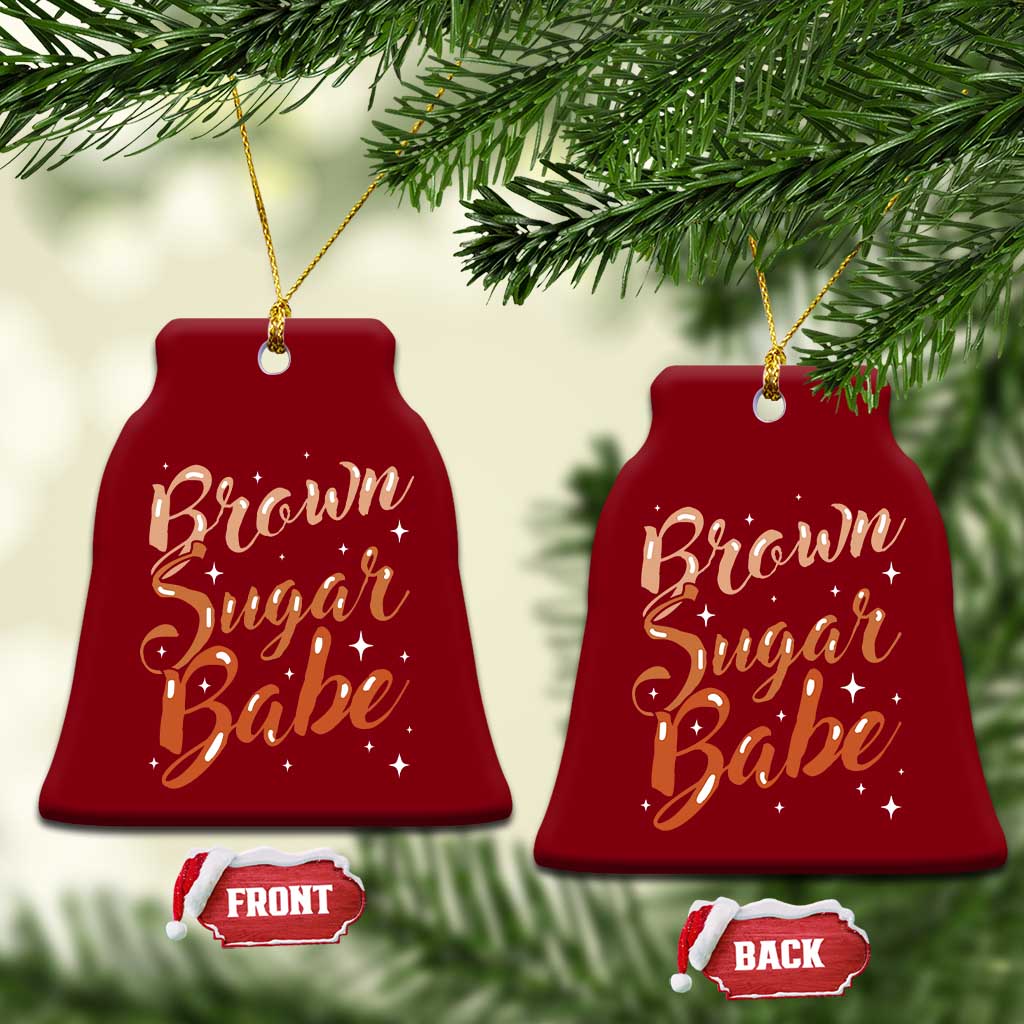 Brown Sugar Babe Ceramic Ornament Proud Woman Melanin Pride Black Girl TS10 Print Your Wear