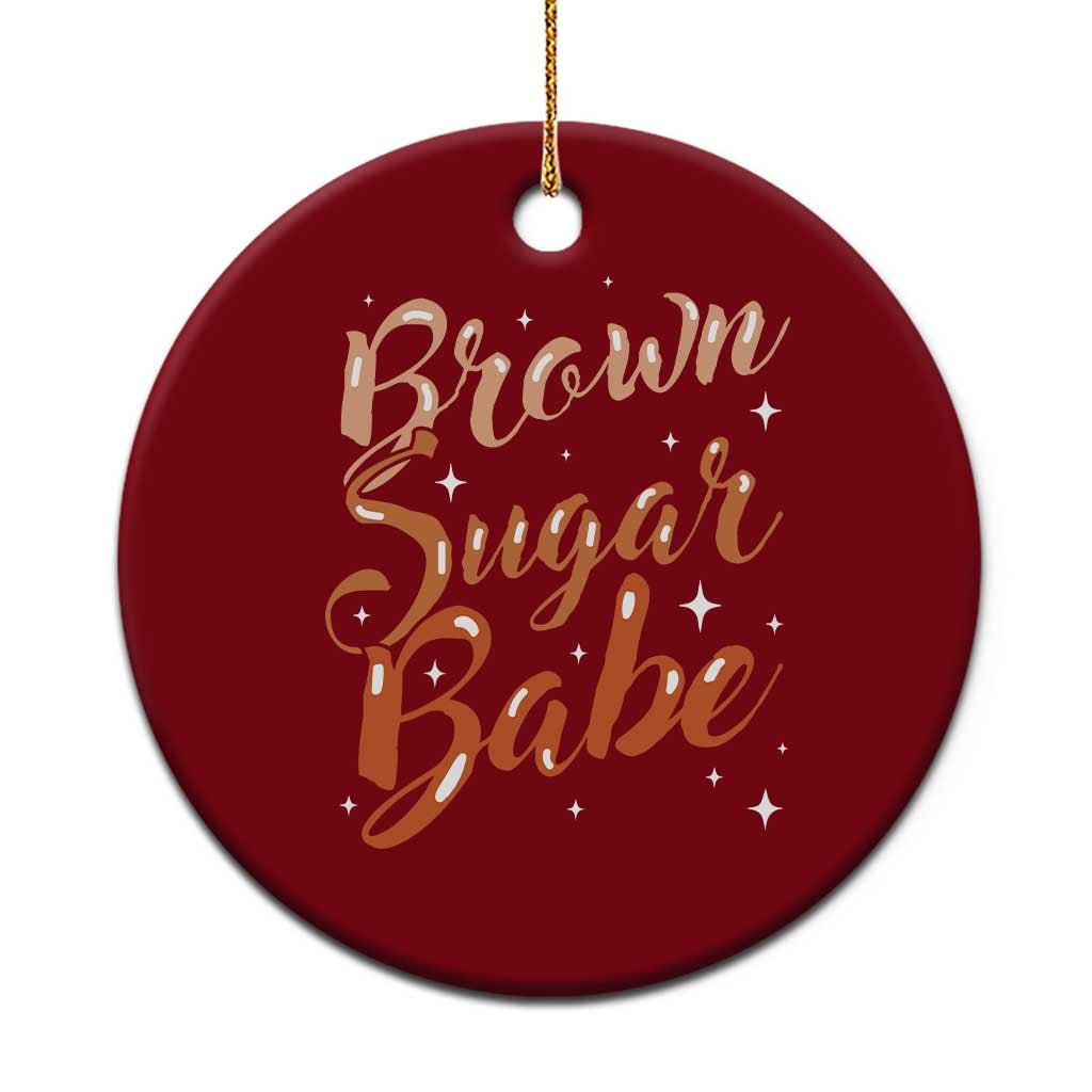 Brown Sugar Babe Ceramic Ornament Proud Woman Melanin Pride Black Girl TS10 1pc Red Print Your Wear