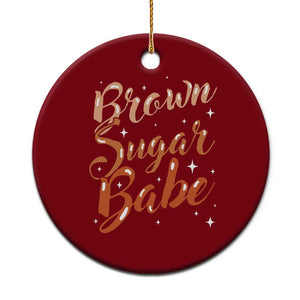 Brown Sugar Babe Ceramic Ornament Proud Woman Melanin Pride Black Girl TS10 1pc Red Print Your Wear