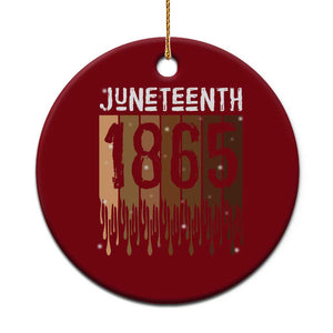 Juneteenth 1865 Ceramic Ornament June 19th Celebrating Black Freedom Melanin TS10 1pc Red Print Your Wear
