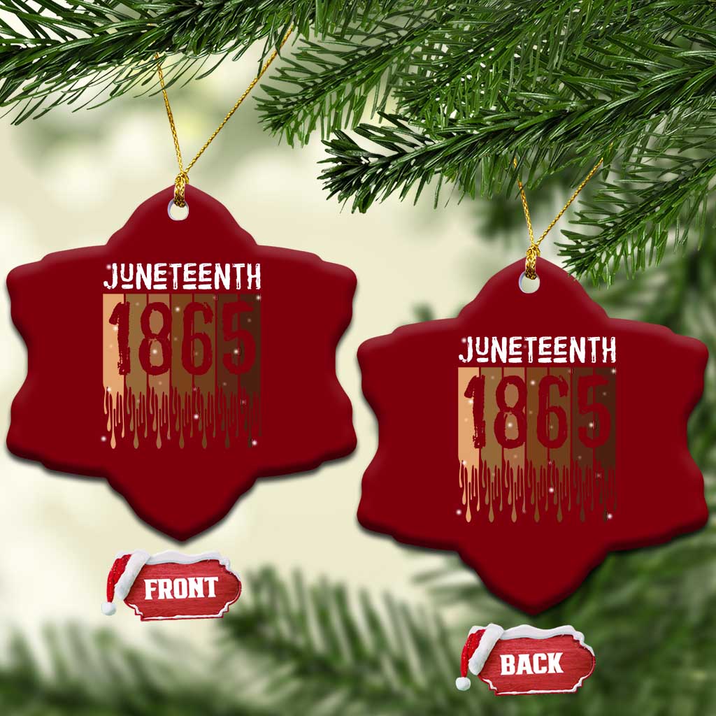 Juneteenth 1865 Ceramic Ornament June 19th Celebrating Black Freedom Melanin TS10 Print Your Wear