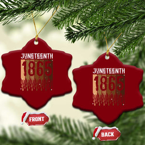 Juneteenth 1865 Ceramic Ornament June 19th Celebrating Black Freedom Melanin TS10 Print Your Wear