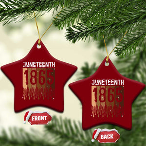 Juneteenth 1865 Ceramic Ornament June 19th Celebrating Black Freedom Melanin TS10 Print Your Wear
