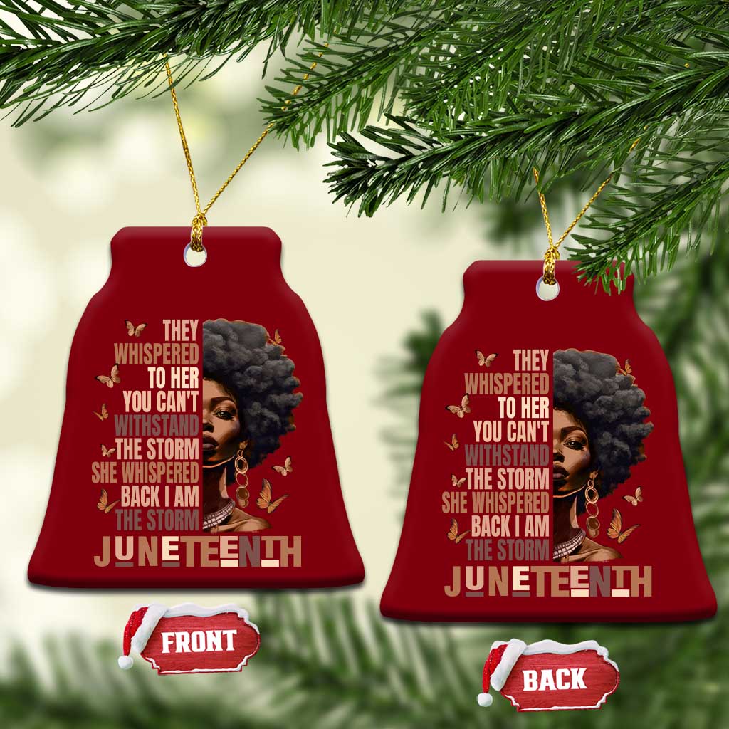 I'm The Storm Black Women Ceramic Ornament Juneteenth Black History Melanin TS10 Print Your Wear
