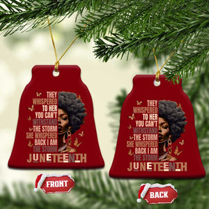 I'm The Storm Black Women Ceramic Ornament Juneteenth Black History Melanin TS10 Print Your Wear